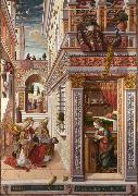 Carlo Crivelli Annunciation whit St Emidius (mk08) oil painting on canvas